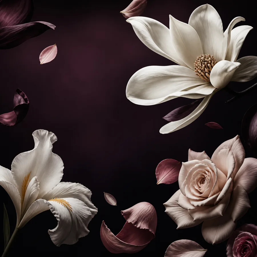 Magnolia rose and iris fragrance notes
